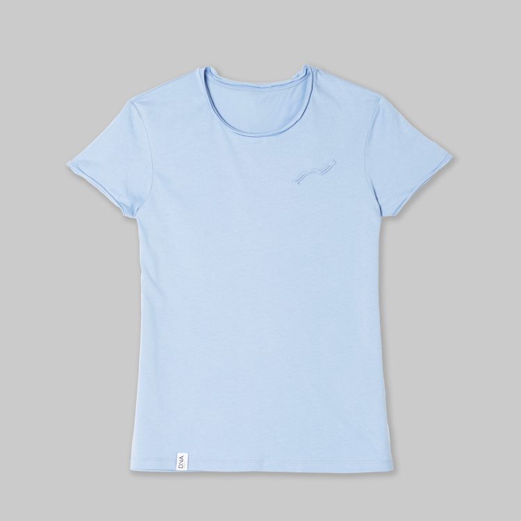 Green line light-blue T-shrts
